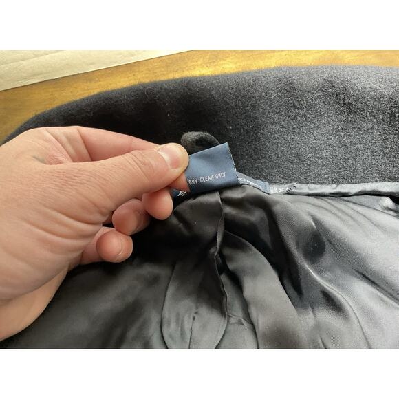 VTG 90s POLO RALPH LAUREN VARSITY JACKET WOOL LEATHER BLACK LETTERMAN MENS XL - Picture 15 of 16